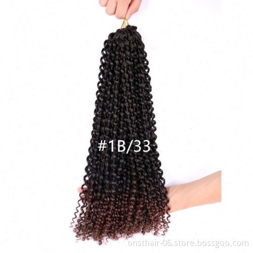 16inch Passion Twist Hair Synthetic Kinky Twist Ombre Twist Crochet Braid Hair Extension Springtwist Hair Daily 22strands/pack